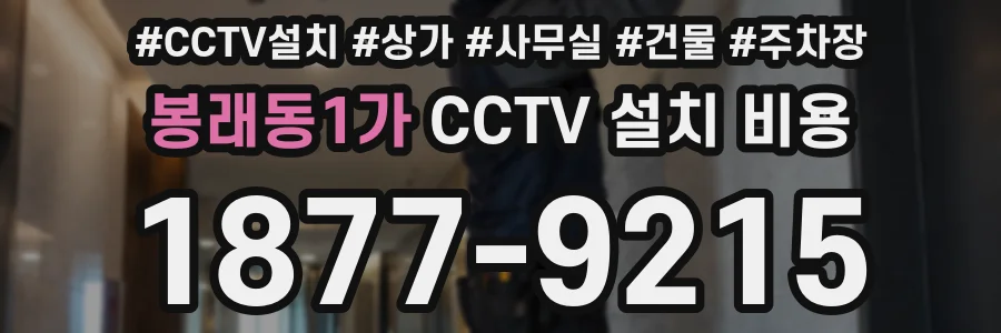 봉래동1가 CCTV 설치 비용