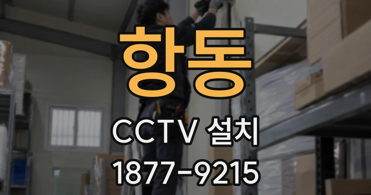 항동 CCTV 설치