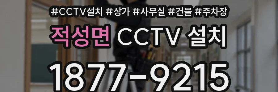 적성면 CCTV 설치