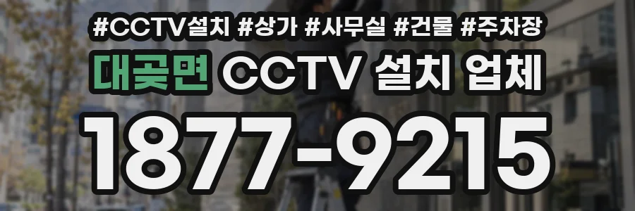 대곶면 CCTV 설치 업체
