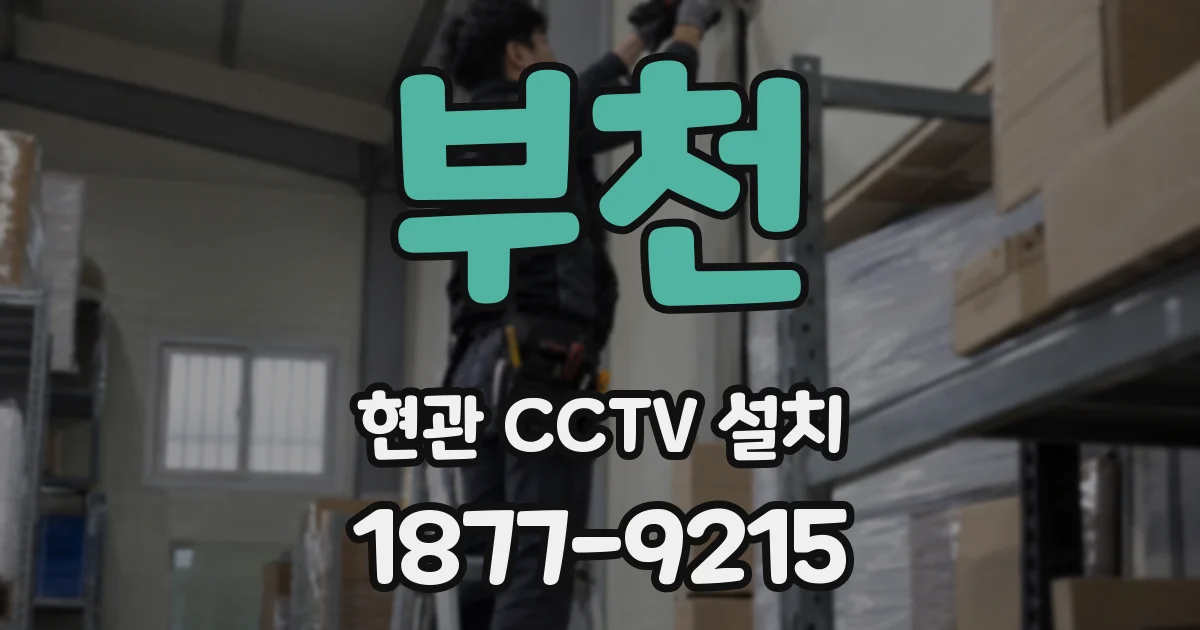 부천 현관 CCTV 설치