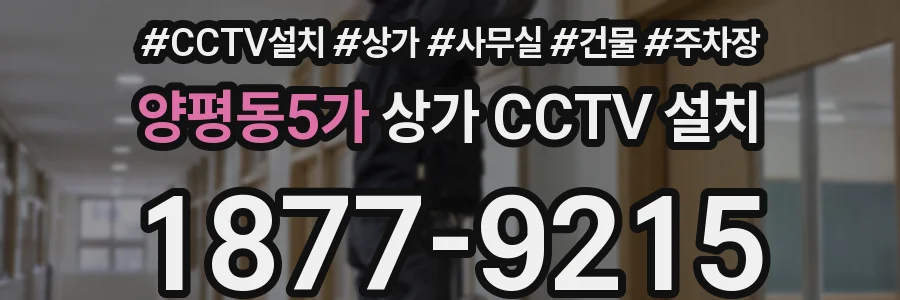 양평동5가 상가 CCTV 설치