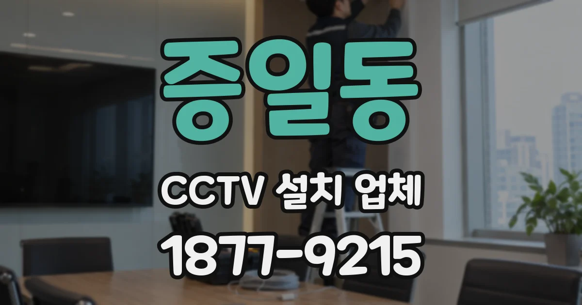 증일동 CCTV 설치 업체