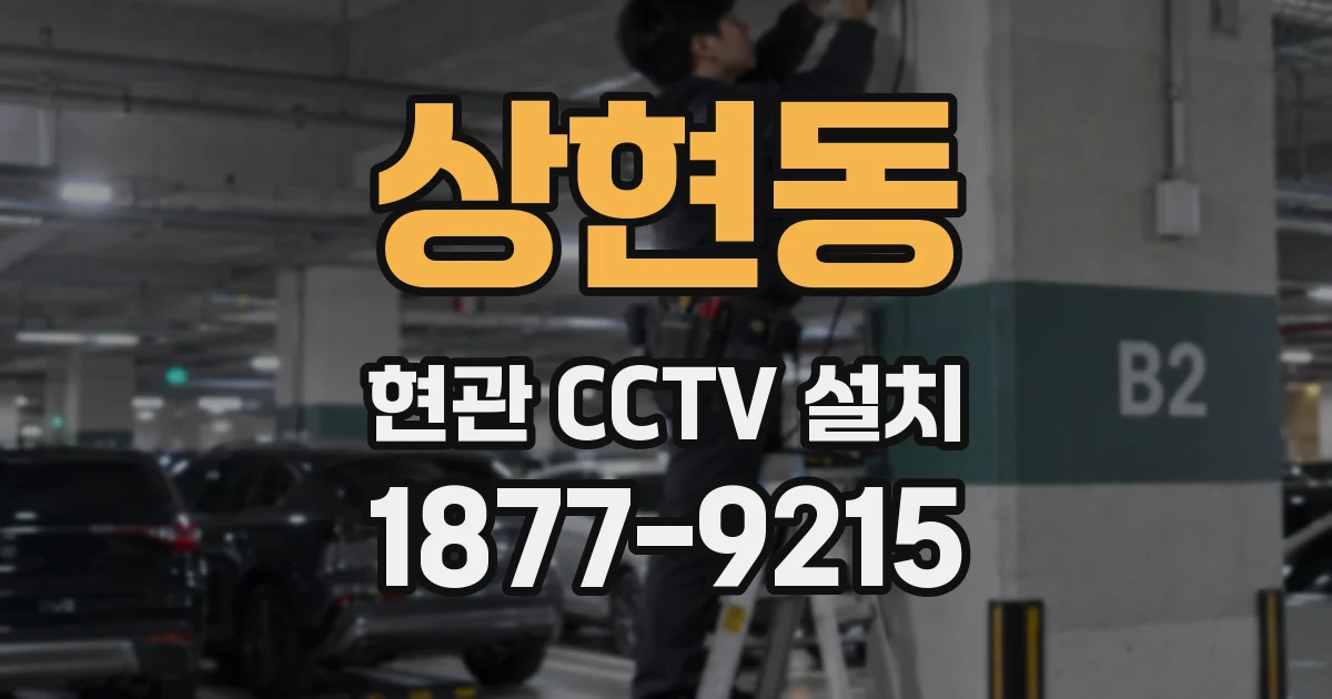 상현동 현관 CCTV 설치