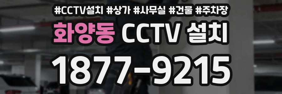화양동 CCTV 설치