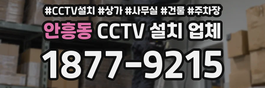 안흥동 CCTV 설치 업체