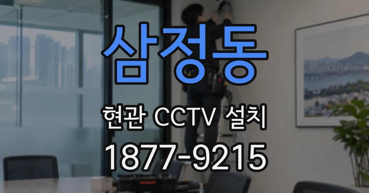 삼정동 현관 CCTV 설치