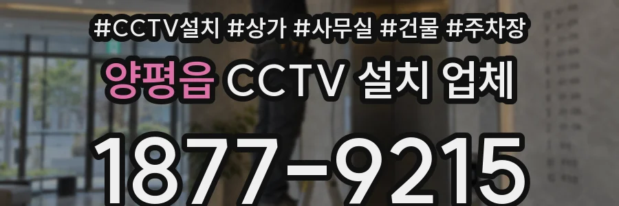 양평읍 CCTV 설치 업체