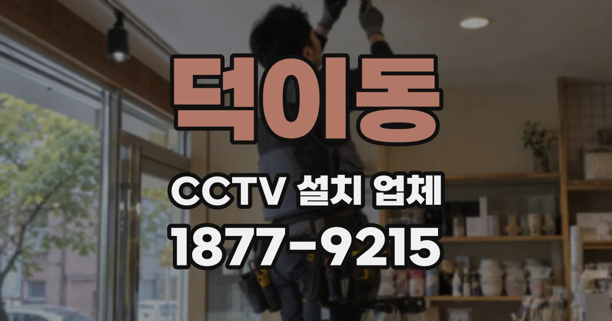 덕이동 CCTV 설치 업체