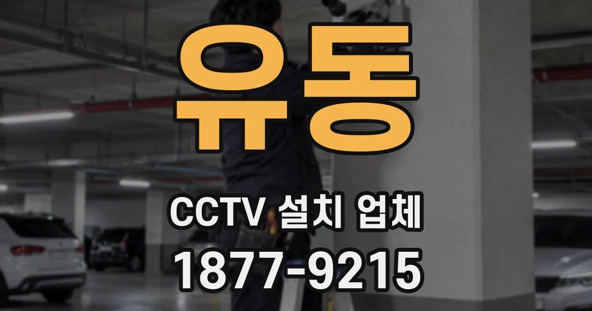 유동 CCTV 설치 업체