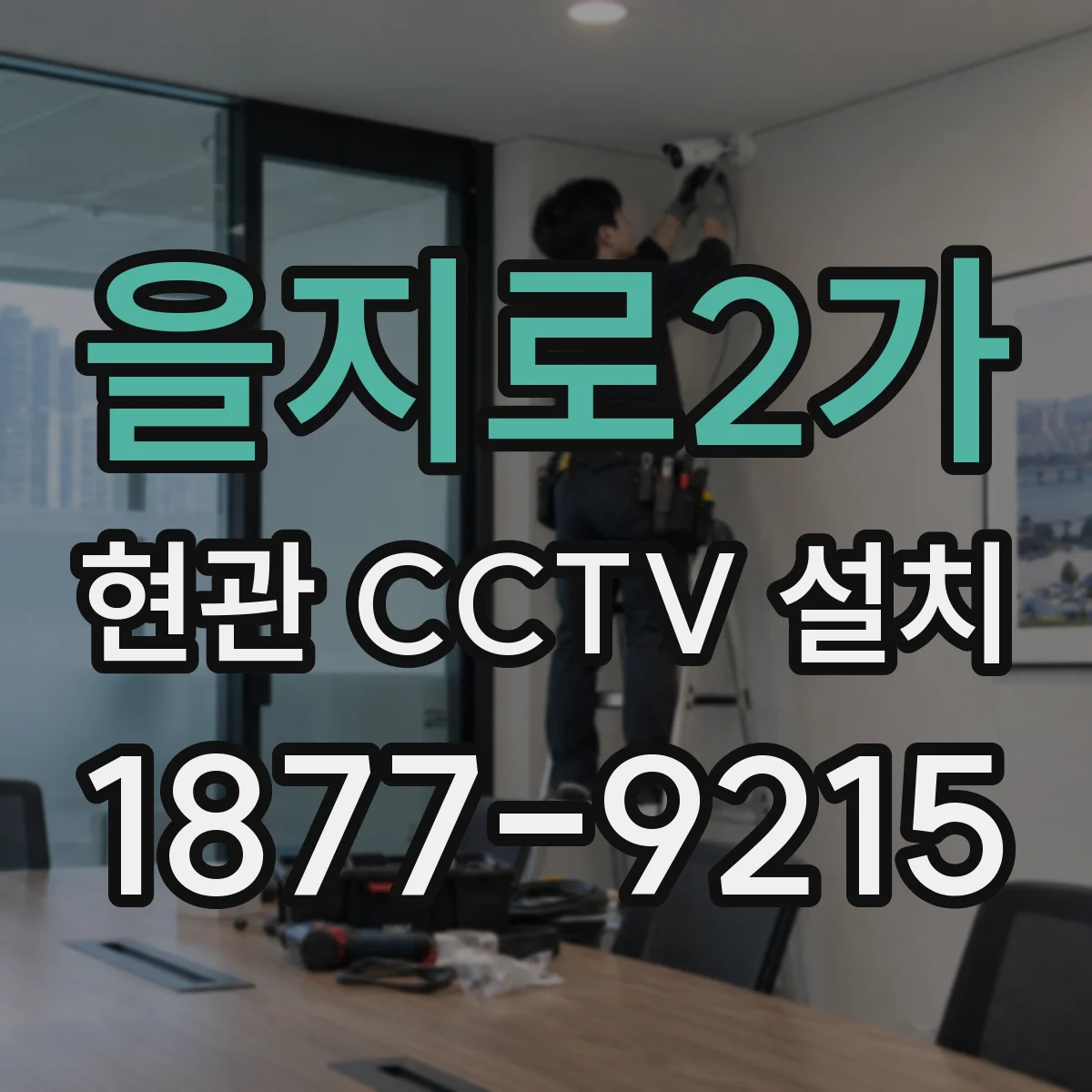 을지로2가 현관 CCTV 설치