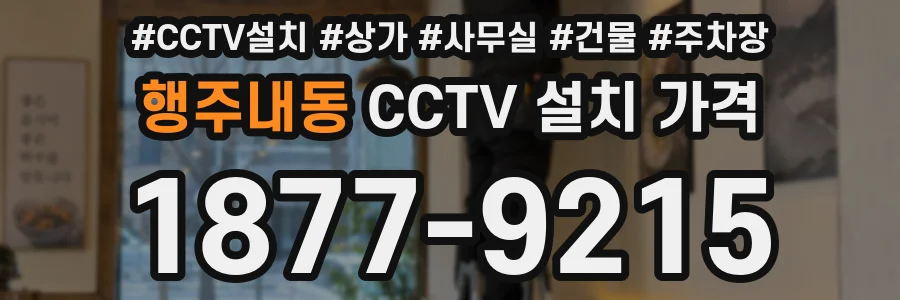 행주내동 CCTV 설치 가격