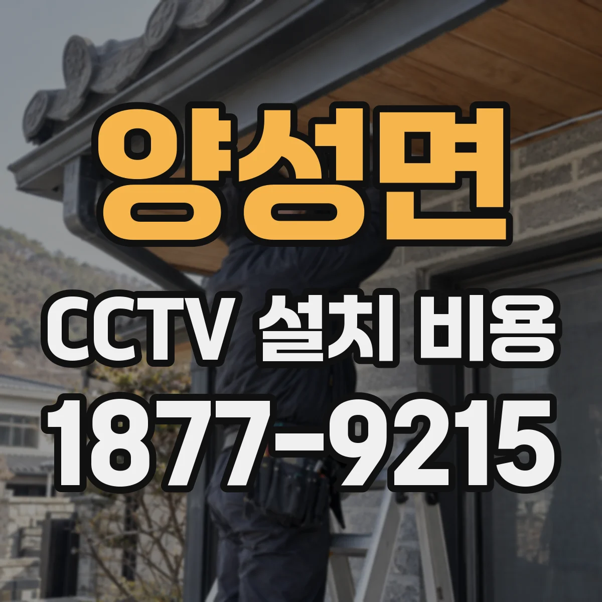 양성면 CCTV 설치 비용
