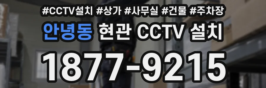 안녕동 현관 CCTV 설치
