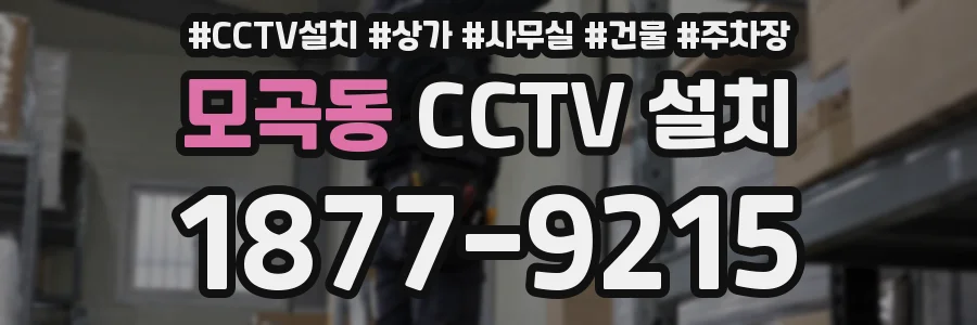 모곡동 CCTV 설치