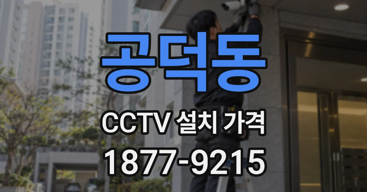 공덕동 CCTV 설치 가격