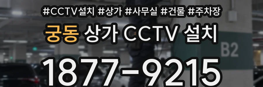 궁동 상가 CCTV 설치