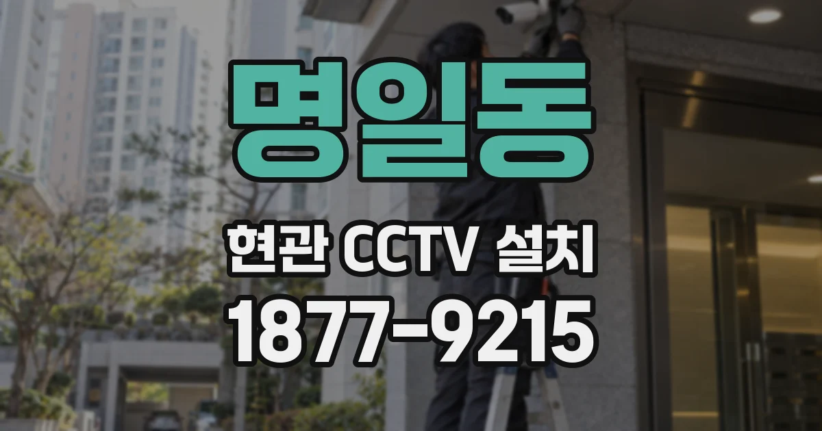 명일동 현관 CCTV 설치