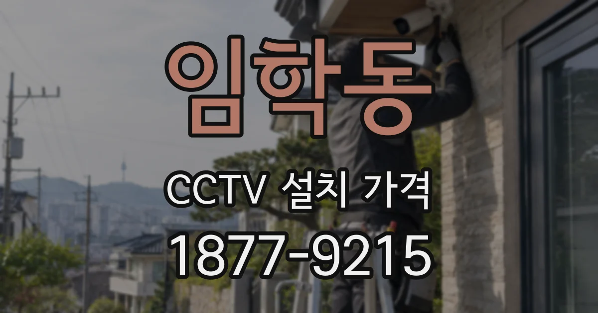 임학동 CCTV 설치 가격