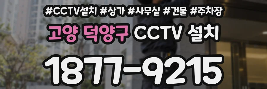 고양 덕양구 CCTV 설치