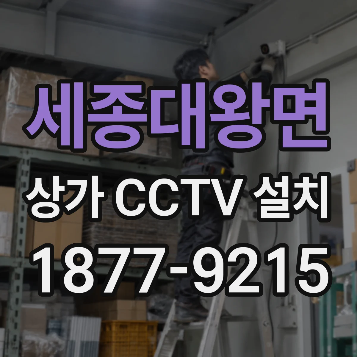 세종대왕면 상가 CCTV 설치