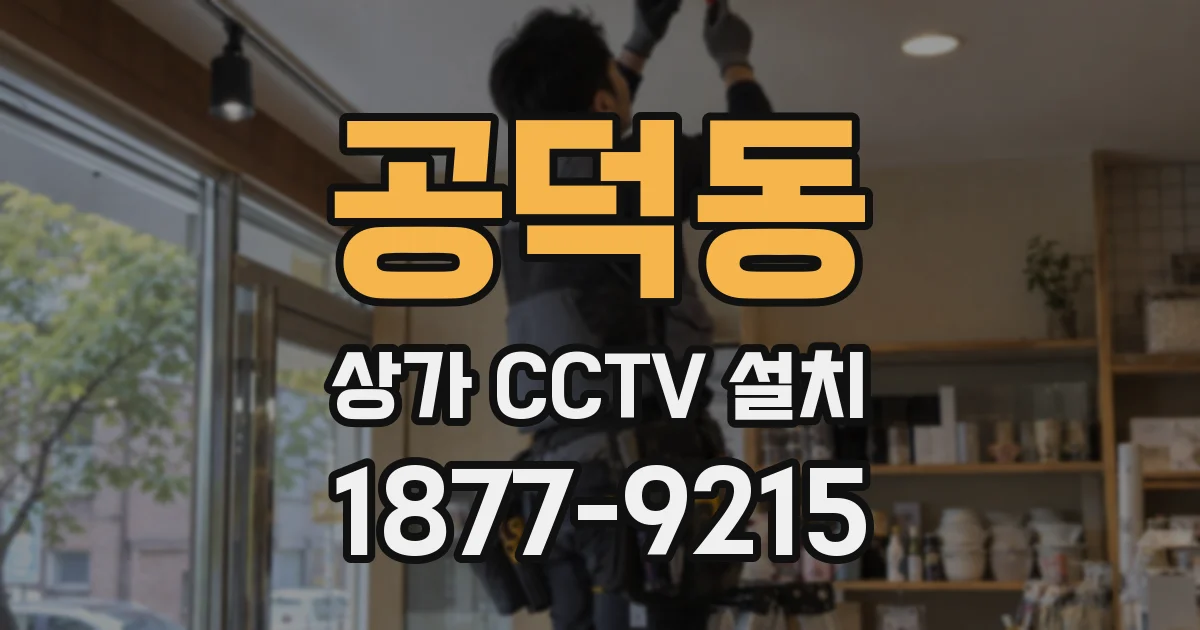 공덕동 상가 CCTV 설치