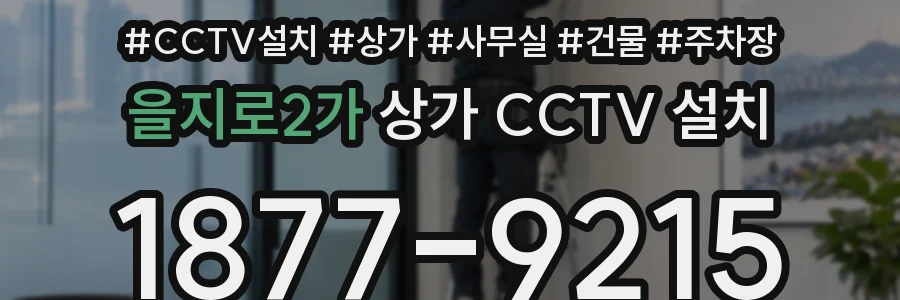 을지로2가 상가 CCTV 설치