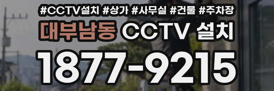 대부남동 CCTV 설치