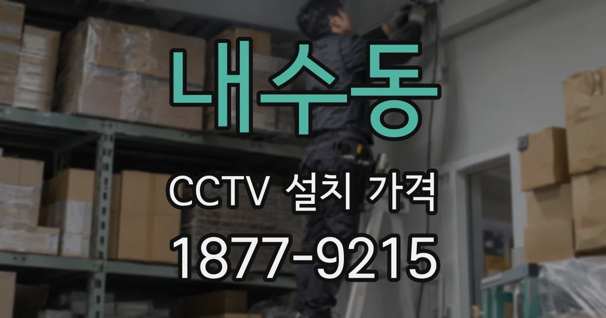 내수동 CCTV 설치 가격
