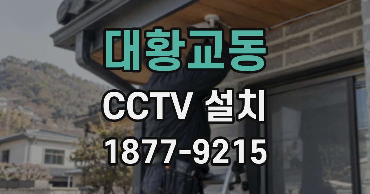 대황교동 CCTV 설치