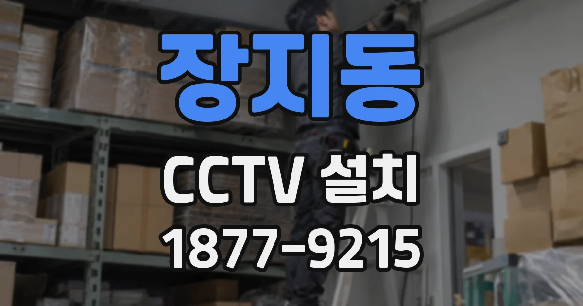 장지동 CCTV 설치