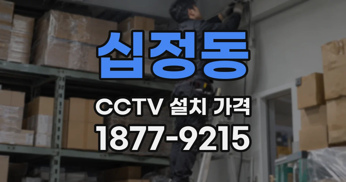 십정동 CCTV 설치 가격