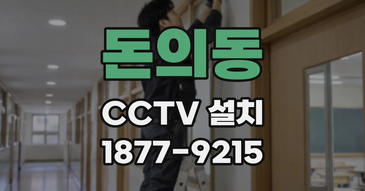 돈의동 CCTV 설치