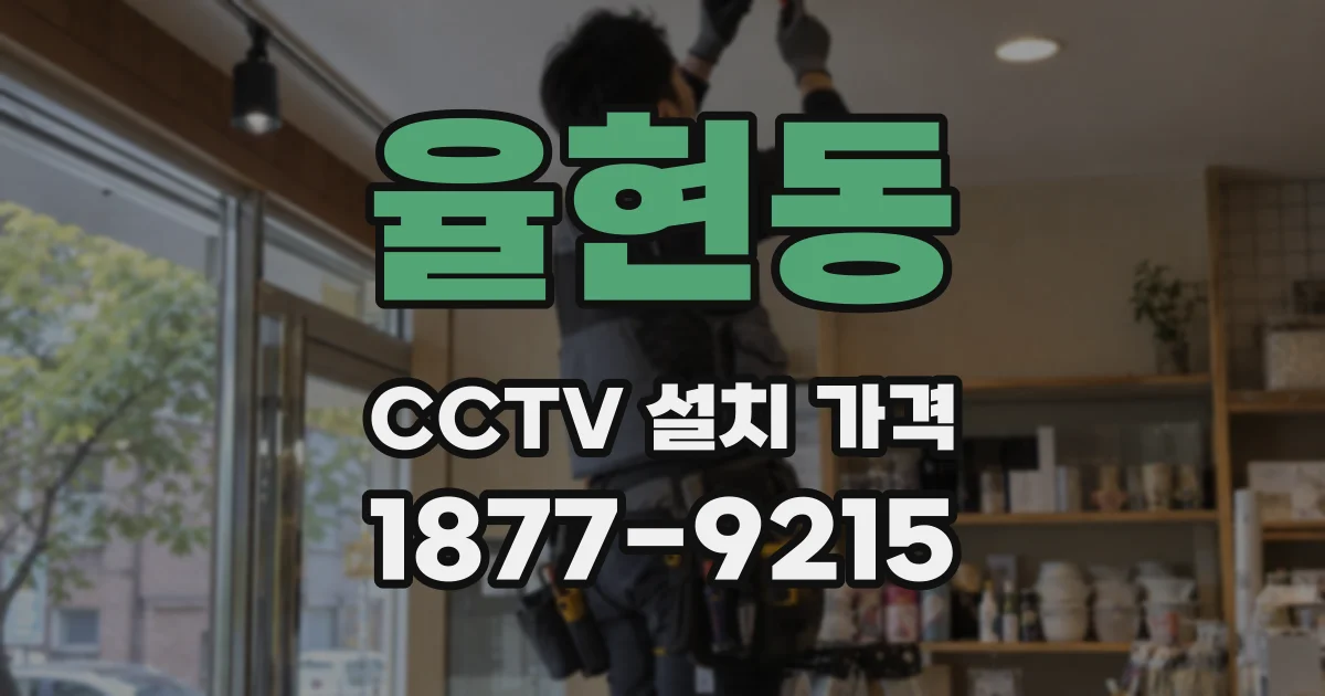 율현동 CCTV 설치 가격