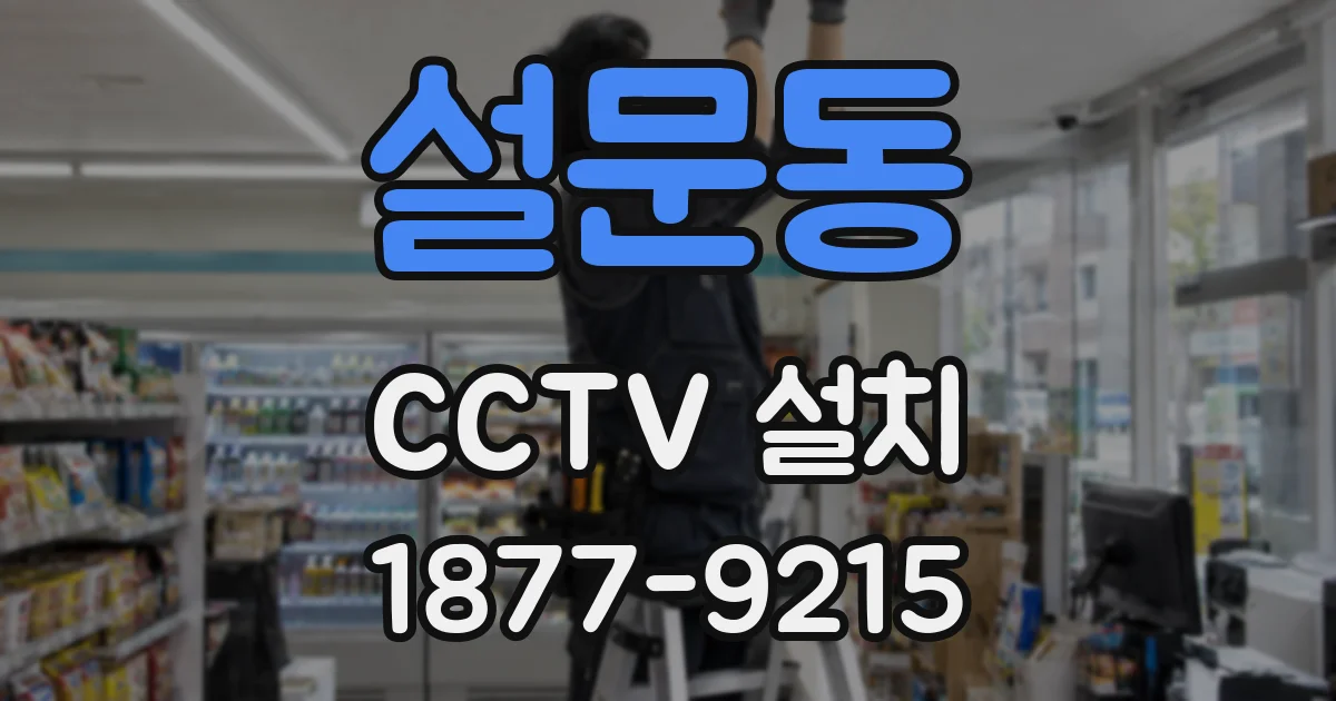 설문동 CCTV 설치