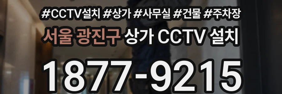 서울 광진구 상가 CCTV 설치