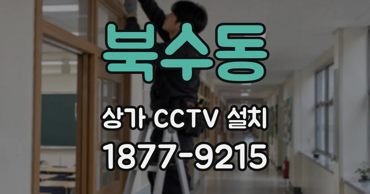 북수동 상가 CCTV 설치