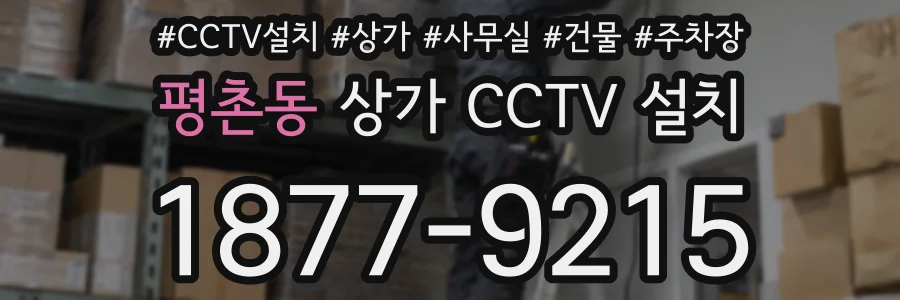 평촌동 상가 CCTV 설치