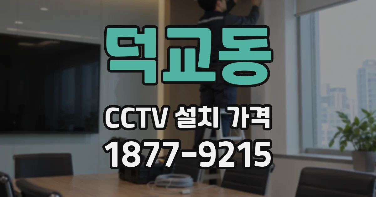 덕교동 CCTV 설치 가격