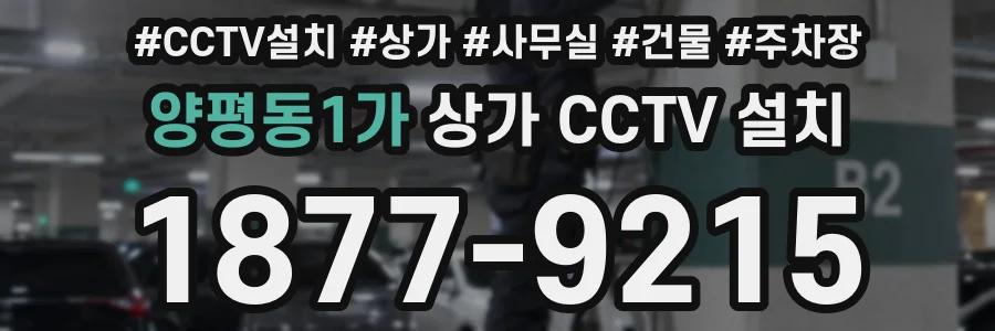양평동1가 상가 CCTV 설치