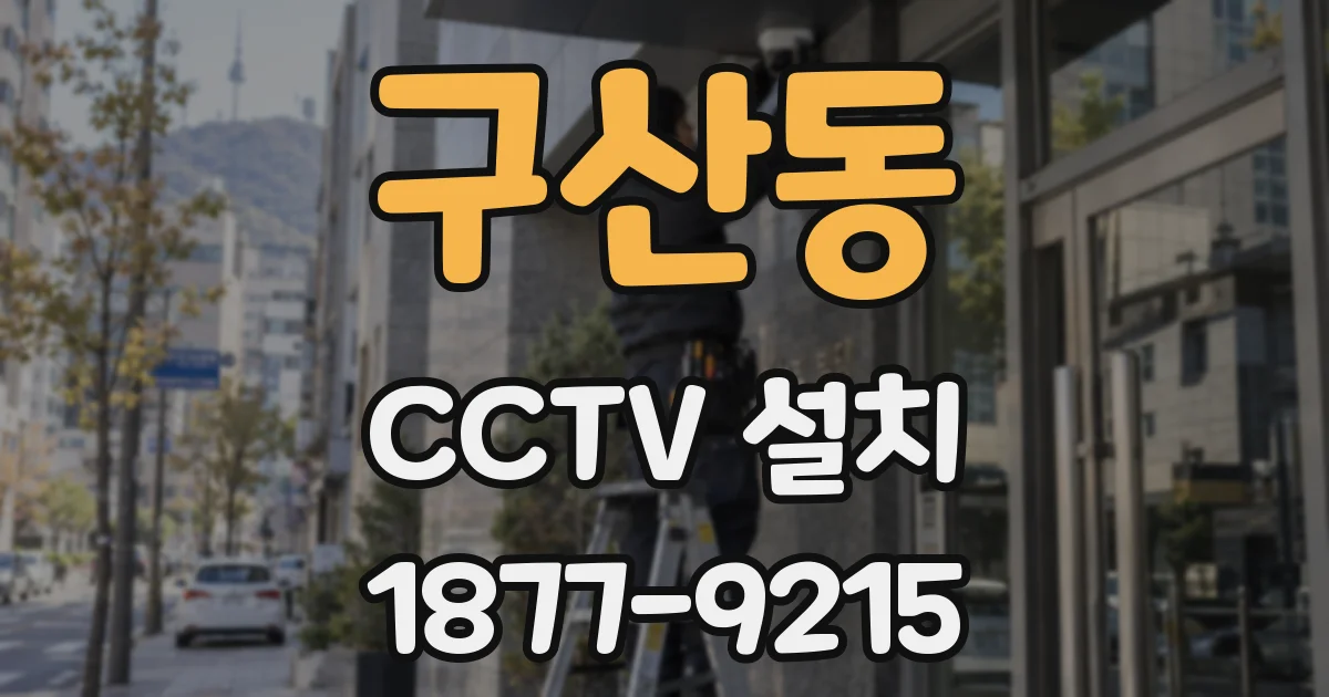 구산동 CCTV 설치