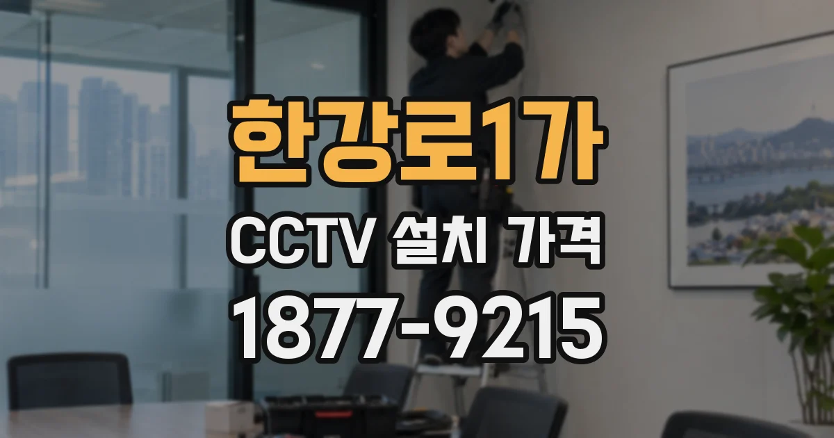 한강로1가 CCTV 설치 가격