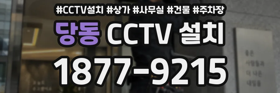 당동 CCTV 설치