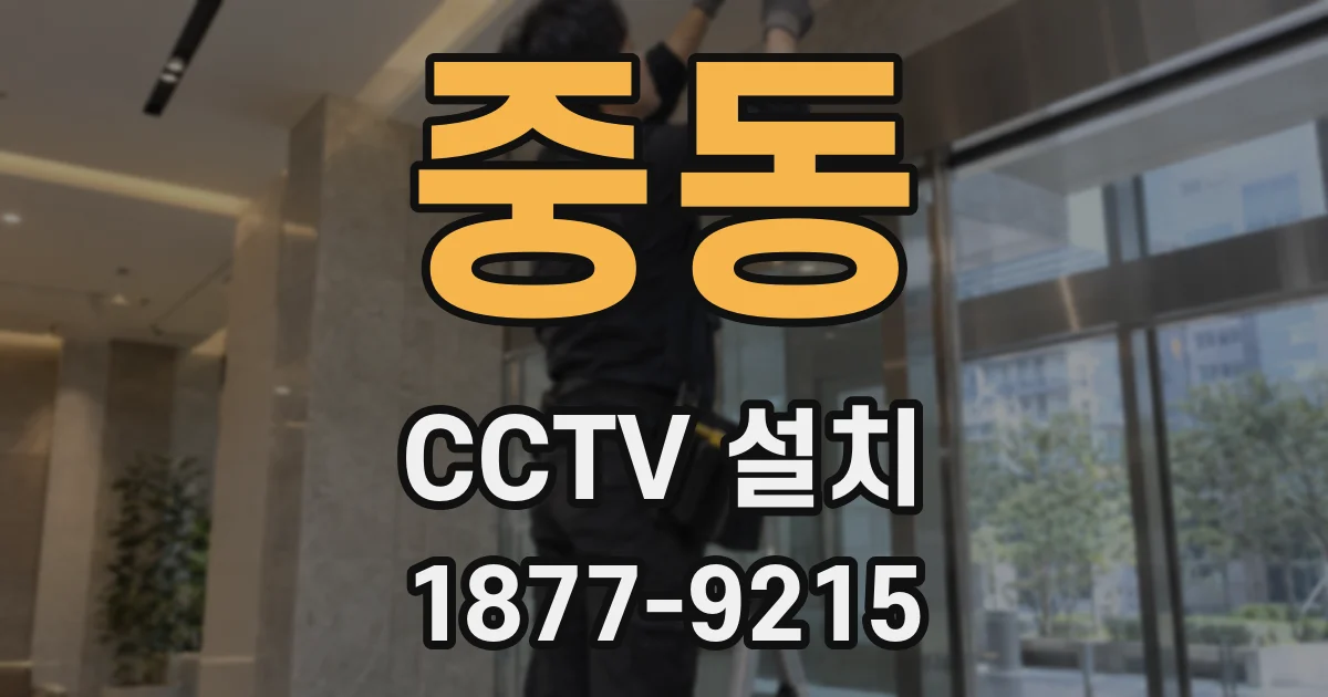 중동 CCTV 설치