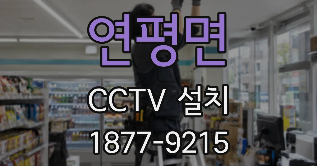 연평면 CCTV 설치