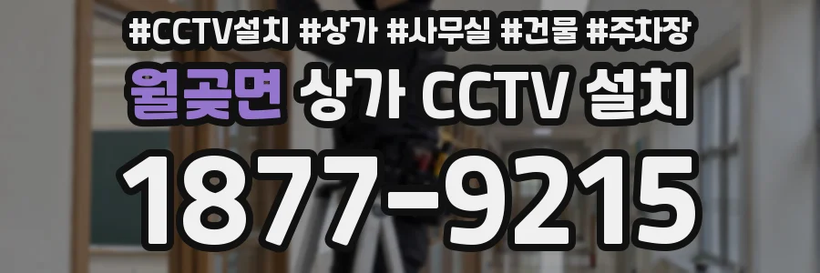 월곶면 상가 CCTV 설치