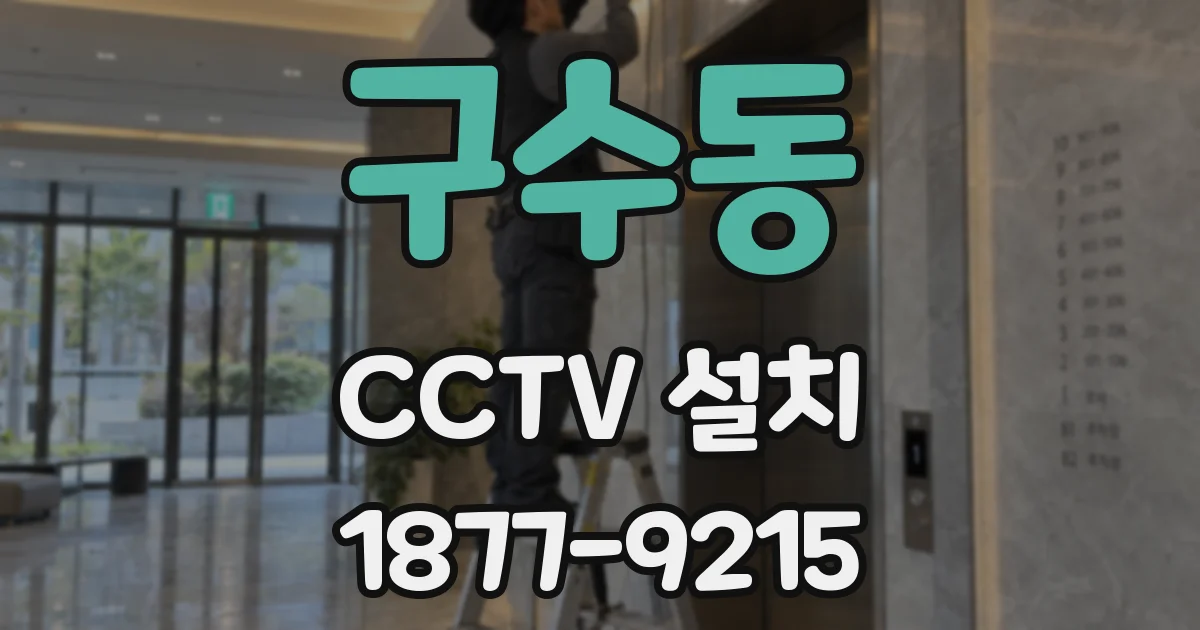 구수동 CCTV 설치