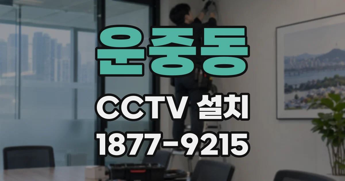운중동 CCTV 설치