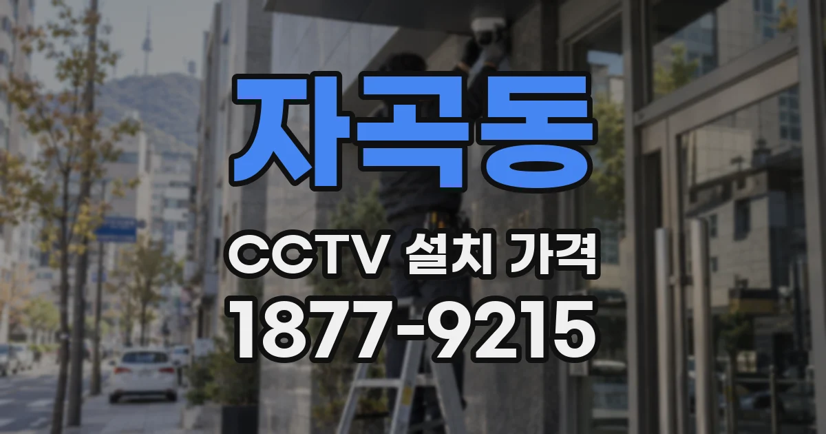 자곡동 CCTV 설치 가격