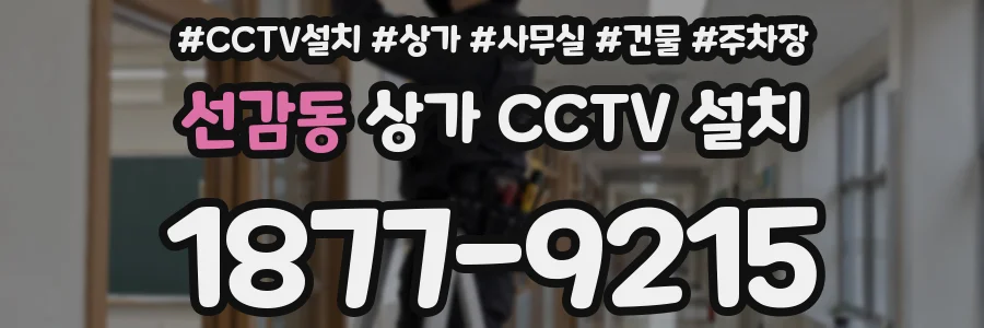 선감동 상가 CCTV 설치